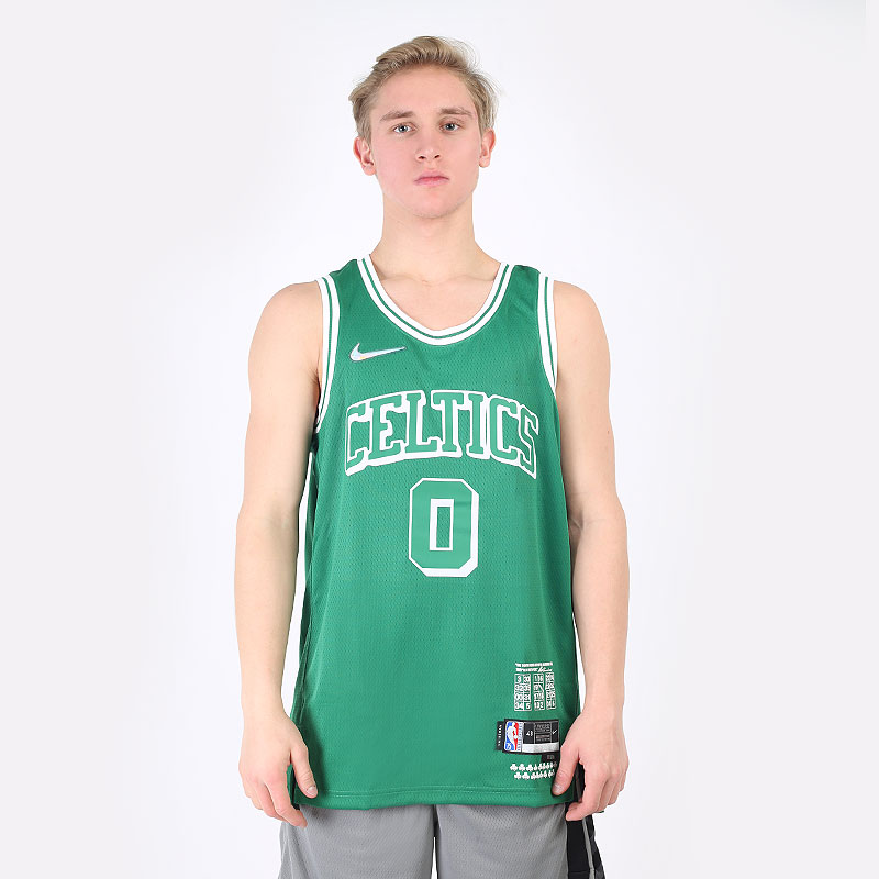 мужская зеленая майка Nike Boston Celtics City Edition Dri-FIT Swingman NBA Jersey DB4019-321 - цена, описание, фото 3